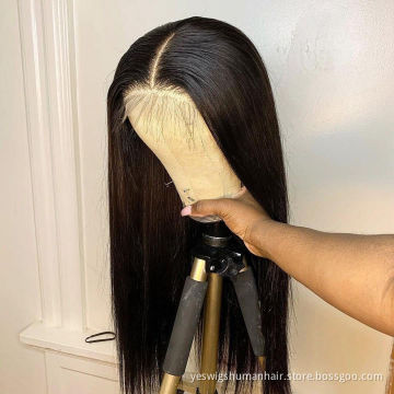 Cheap Raw Straight Brazilian Virgin Human Hair Wig Hd Full Transparent Lace Frontal Wig Swiss Lace Front Wig Human Hair Vendor